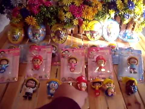 change face toy doll key chain with 4 different Expressions for gift