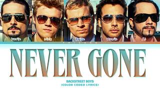 Backstreet Boys - Never Gone (Color Coded Lyrics)