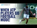 When Tennis Players Show Off Their Football Skills! ? x ⚽️