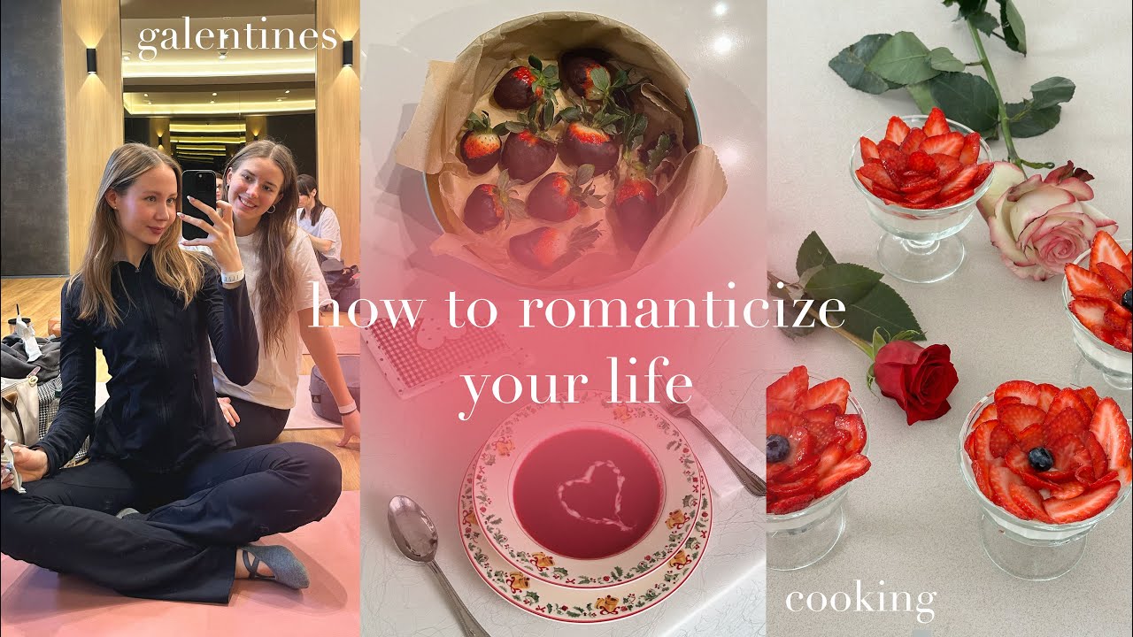 Solo Valentine's Vlog 💕 cooking, galentines, self-love, pilates 🩰