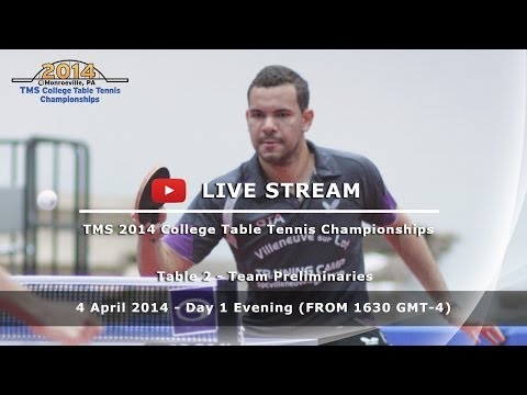 2014 TMS College Table Tennis Championships - Day 1 Evening - Table 2