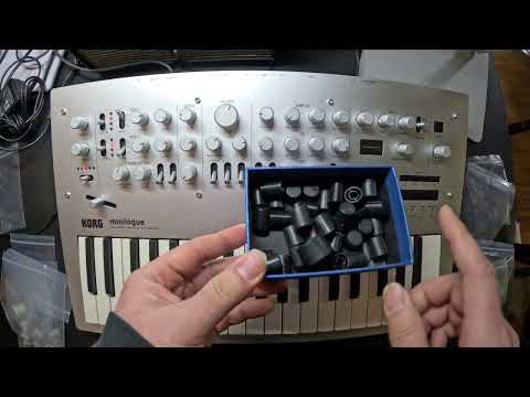 Aluminum Knob Set for Original Korg Minilogue, SILVER image 8