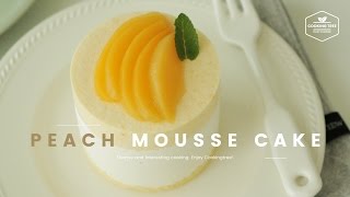 🍑복숭아 무스케이크 만들기 : Peach mousse cake Recipe : ピーチムースケーキ -Cookingtree쿠킹트리