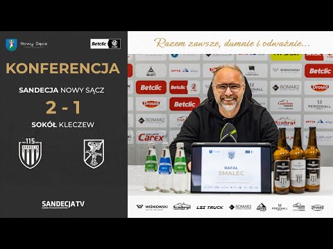 Sandecja Nowy Sącz - Sokół Kleczew 2:1 (0:1) | pomeczowa konferencja prasowa | 07.11.2025
