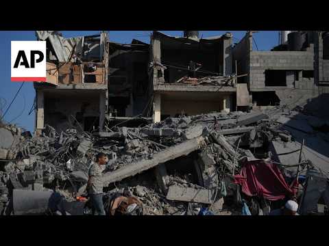 Video Thumbnail: Israeli strike destroys a residential building in Gaza