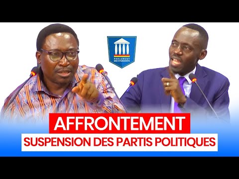 Prince Epenge face à Mfumu Ntoto : Débat sur la suspension des partis politiques de l'opposition.