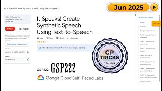 Download the video "It Speaks! Create Synthetic Speech Using Text-to-Speech GSP222"