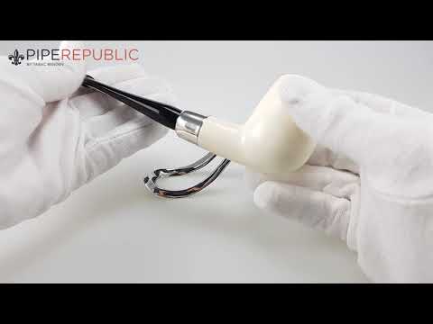 Altinay Block Meerschaum Meerschaum Pfeifen Billiard Army mit Silberring Einzelstück