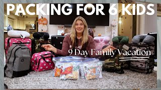 HOW TO PACK FOR 6 KIDS FOR A CRUISE! || LARGE FAMILY CRUISE || DISNEY LAND TRIP