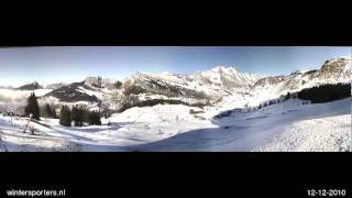 preview picture of video 'Massif des Aravis Le grand Bornand webcam time lapse 2010-2011'