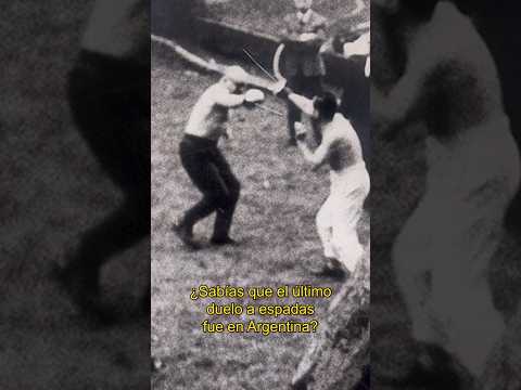 Did you know that the last sword fight was in Argentina?