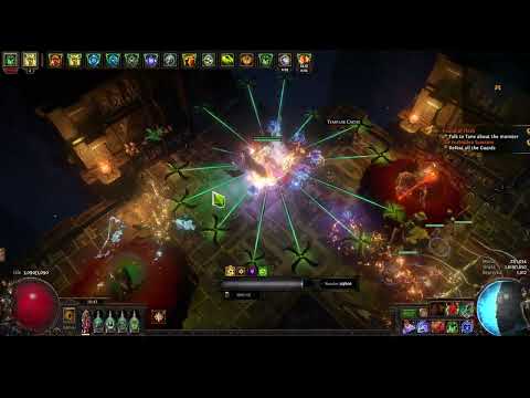 POE 3.20 Ethereal Knives Ignite Elementalist | Sanctum full floor 4 and boss