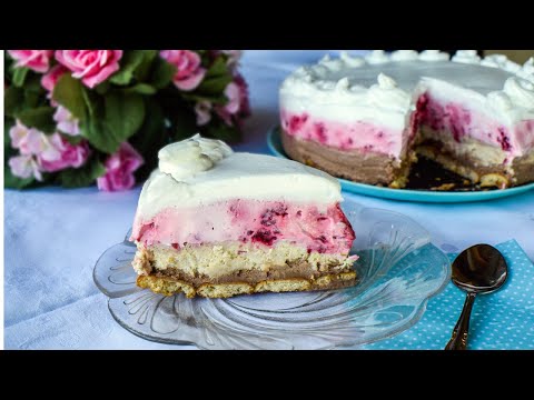 Plazma torta sa malinama za 15 min   bolja od sladoleda