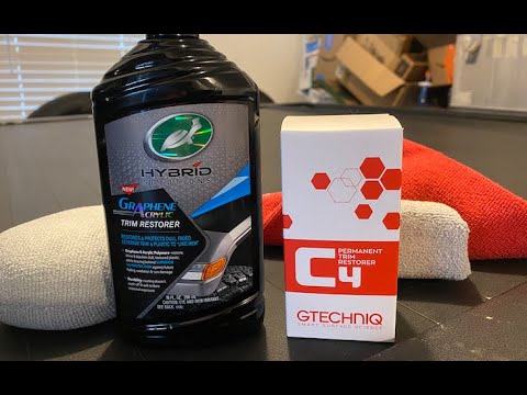 Turtle Wax Graphene Acrylic Trim Restorer vs Gtech C4 Trim Restore