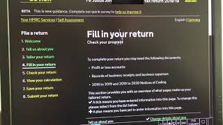 How Do I Complete A Self-Assessment Tax Return? On-Screen Walkthrough