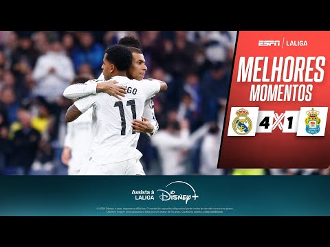 Gols e lances de Real Madrid x Las Palmas