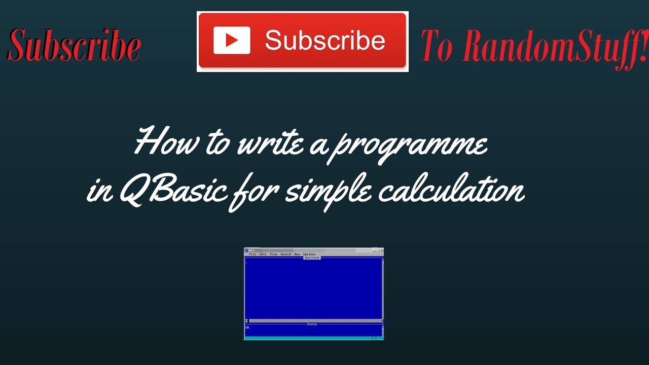 How to write a simple calculation programme in QBasic or QB64