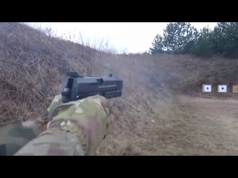 H&K USP Match 9x19 shooting