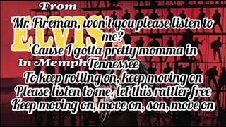 Elvis Presley - I’m Movin’ On (Lyrics)