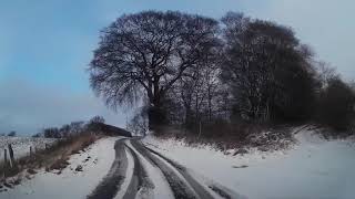 Winter Drive Through Rural Perthshire Scotland