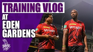 Training Vlog Day 2 at Eden Gardens 🏟️💜 | Kolkata Knight Riders | #ipl2023