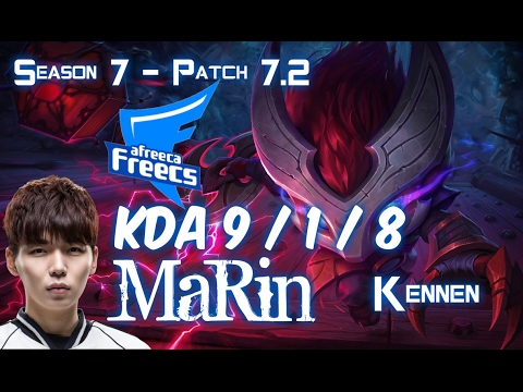 AFs MaRin KENNEN vs FIORA Top - Patch 7.2 KR Ranked