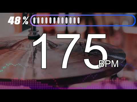 175BPM　Hi-hat①　5minutes Drums Metronome