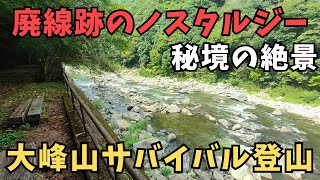 【兵庫の秘境】廃線ウォーク＆道なき山道へ！緊張感漂う登山道『大峰山・安倉山・福知山線廃線敷』スリル満点登山！懐かしの絶景♪