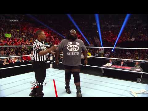 Mark Henry takes on Tensai, Brodus Clay and Sheamus in Tug of Wars: Raw, April 29, 2013
