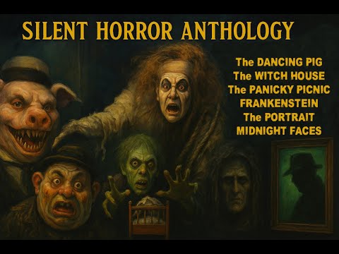 WEIRD (silent horror movie anthology) MIDNIGHT FACES; Original 1910 Thomas Edison FRANKENSTEIN film