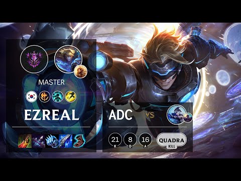Ezreal ADC vs Ashe - KR Master Patch 10.19