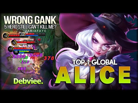 Too Poweful Wizardry Teacher! Debviee. Top 1 Global Alice - Mobile Legends: Bang Bang