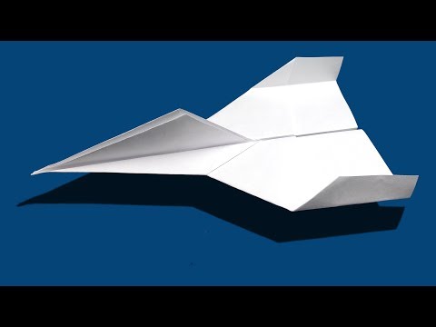 How to make a paper airplane jet that flies 100 feet | Paper airplanes that fly far step by step