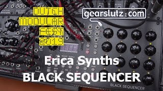 Video thumbnail for Erica Synths Black Sequencer in eurorack format @ DMF 2019 by Gearspace Forum