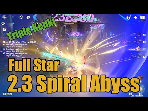 2.3 Spiral Abyss Full Star (Feat. Triple Kenki) | GENSHIN IMPACT