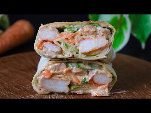 Prawn wrap, Quick & Easy Recipe