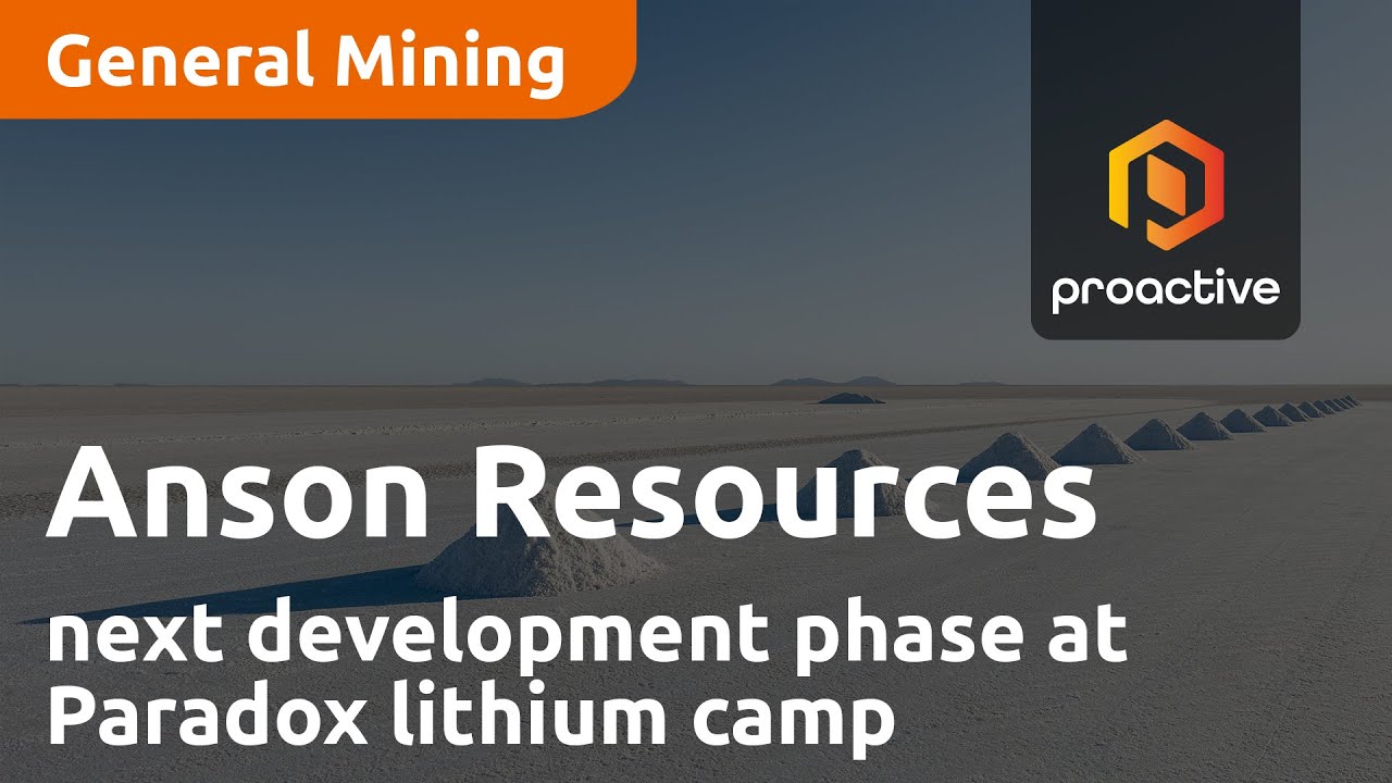 Anson Resources enters next development phase at Paradox lithium camp