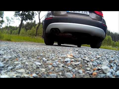 BMW X1 28i Sound N52B30 original Auspuff Klappe offen