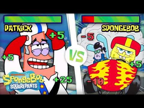SpongeBob & Patrick Race In Their Speed Boats! ?️ | SpongeBob Squareoff | SpongeBob