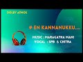 EN KANNANUKKU SPB CHITRA MARAGATHA MANI DOLBY ATMOS AUDIO
