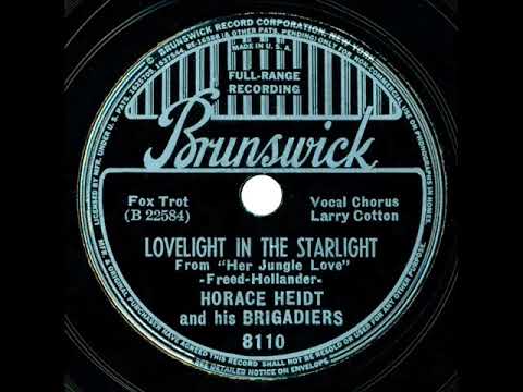 1938 HITS ARCHIVE: Lovelight In The Starlight - Horace Heidt (Larry Cotton, vocal)