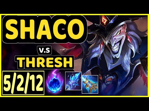 PINK WARD (SHACO) vs THRESH - 5/2/12 KDA BOTTOM SUPPORT GAMEPLAY - NA Ranked DIAMOND