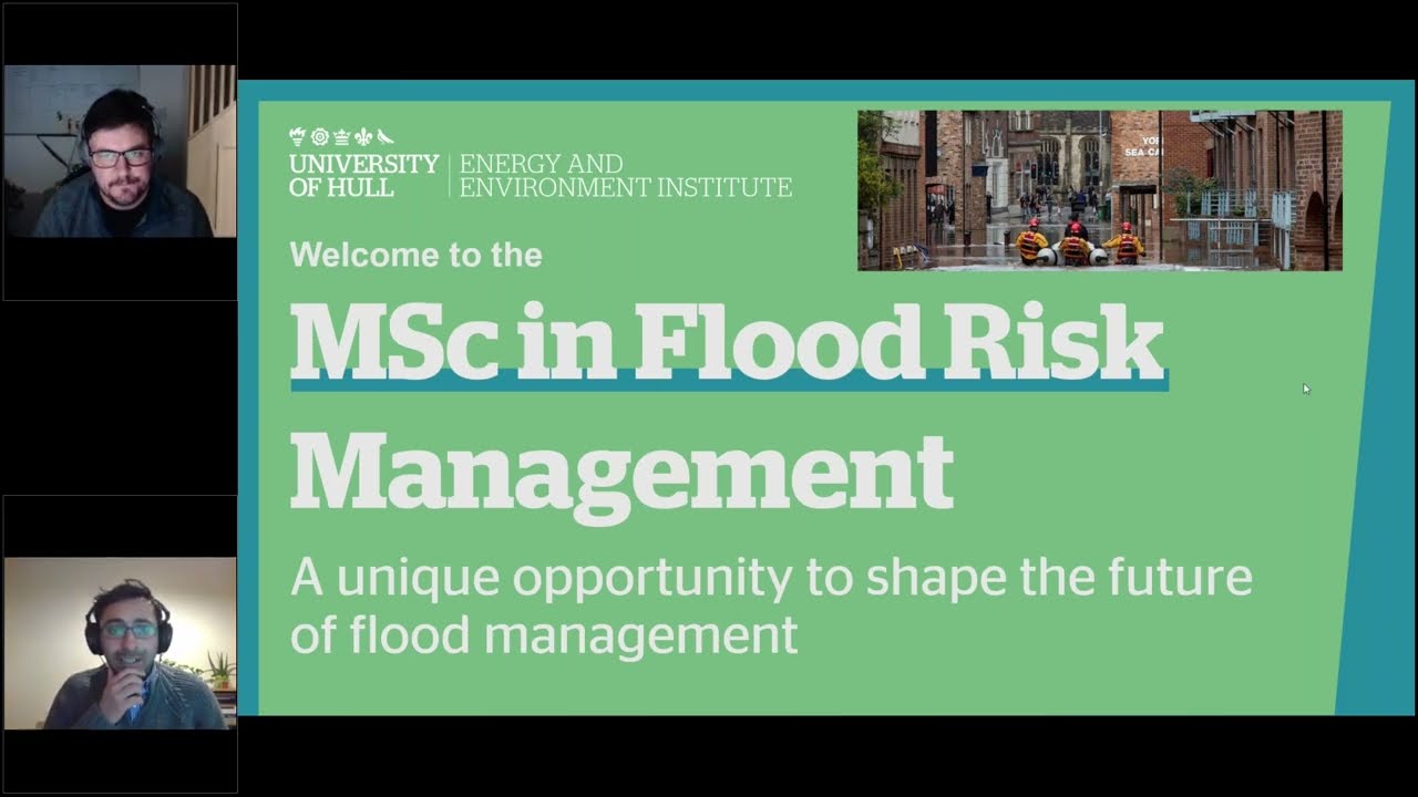Learn about our MSc Flood Risk Management through this Energy & Environment Institute Jan 21 webinar