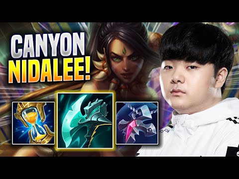 CANYON CRAZY GAME WITH NIDALEE! - DK Canyon Plays Nidalee JUNGLE vs Ekko! | Season 2023