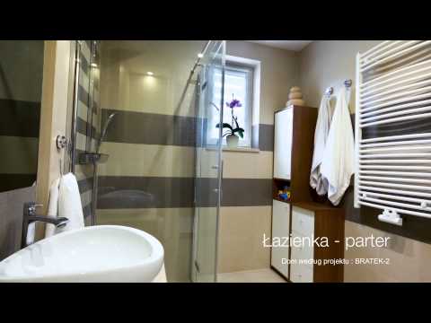 Prezentacja wnętrza domu w zabudowie blizniaczej wg projektu BRATEK-2