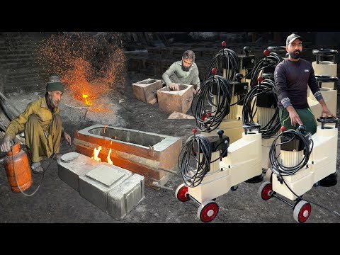 Unbelievable! Skilled Mechanics Build Floor Grinding Machines from Aluminium Scrap