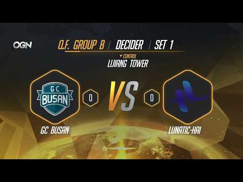 APEX 시즌4 GC Busan vs  Lunatic Hai SET 1 Overwatch Challengers