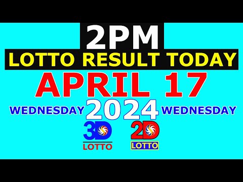 Lotto Result April 17 2024 2pm PCSO