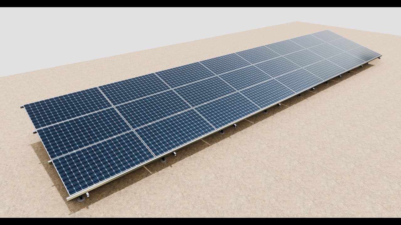 Solar Construction 3x8 Table 3D Model