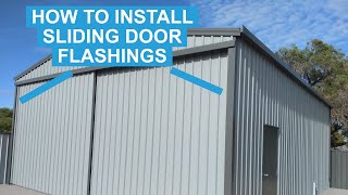 How to Install Metal Sliding Door Corner Flashings on the Gable End of a Shed